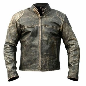 Antique vintage Distressed leather Jacket
